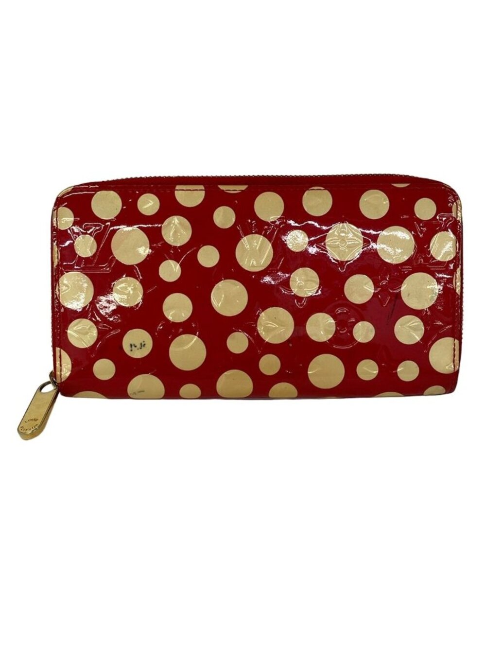 Louis Vuitton Wallet x Yayoi Kusama Zippy Rouge Leather